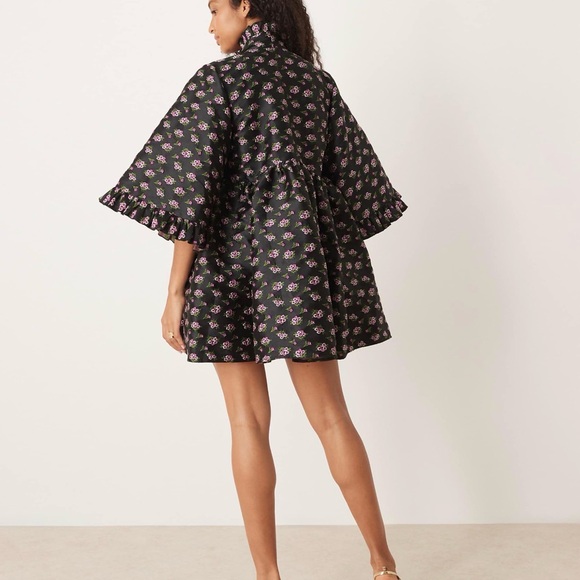 Sister Jane Black Floral Mini Dress - Picture 3 of 5